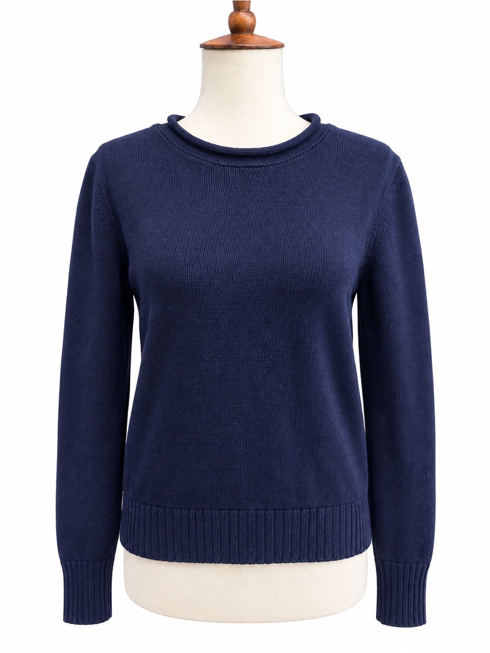 Gap 100% Cotton Xs Classic Crewneck Women's Sweater - Navy